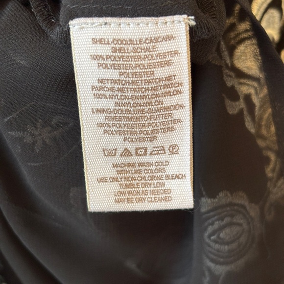 Free People Nights Embroidered Black & White Drop Waist Deep V Back Dress Size S - Picture 12 of 16